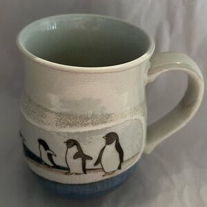 Ceramic Mug With Penguins On It